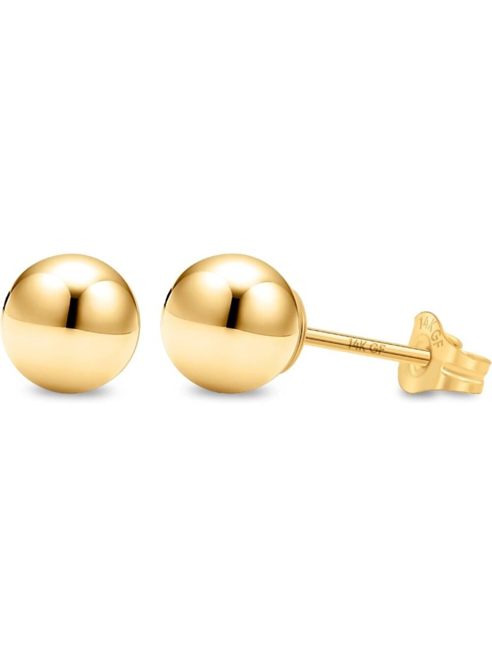 14K Gold Filled Ball Stud Earrings for Women | Elegant & Timeless Jewelry Gift